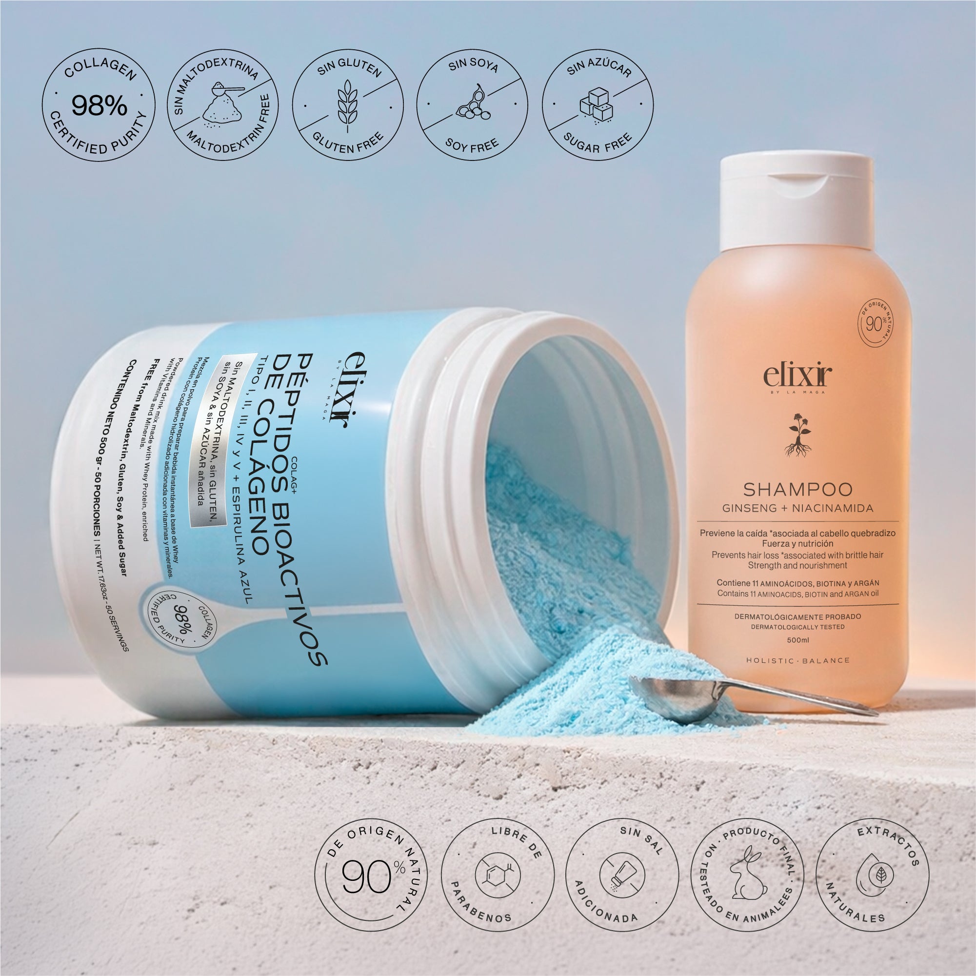 RITUAL ANTICAÍDA CON PÉPTIDOS DE COLAGENO