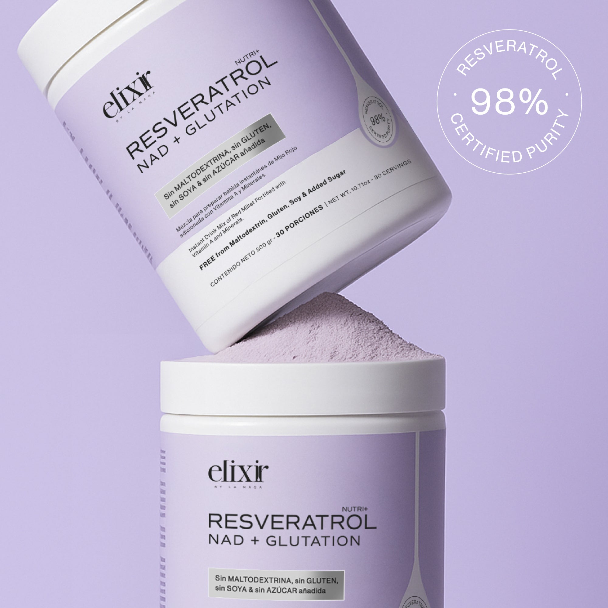 RESVERATROL: NAD + GLUTATION LDS