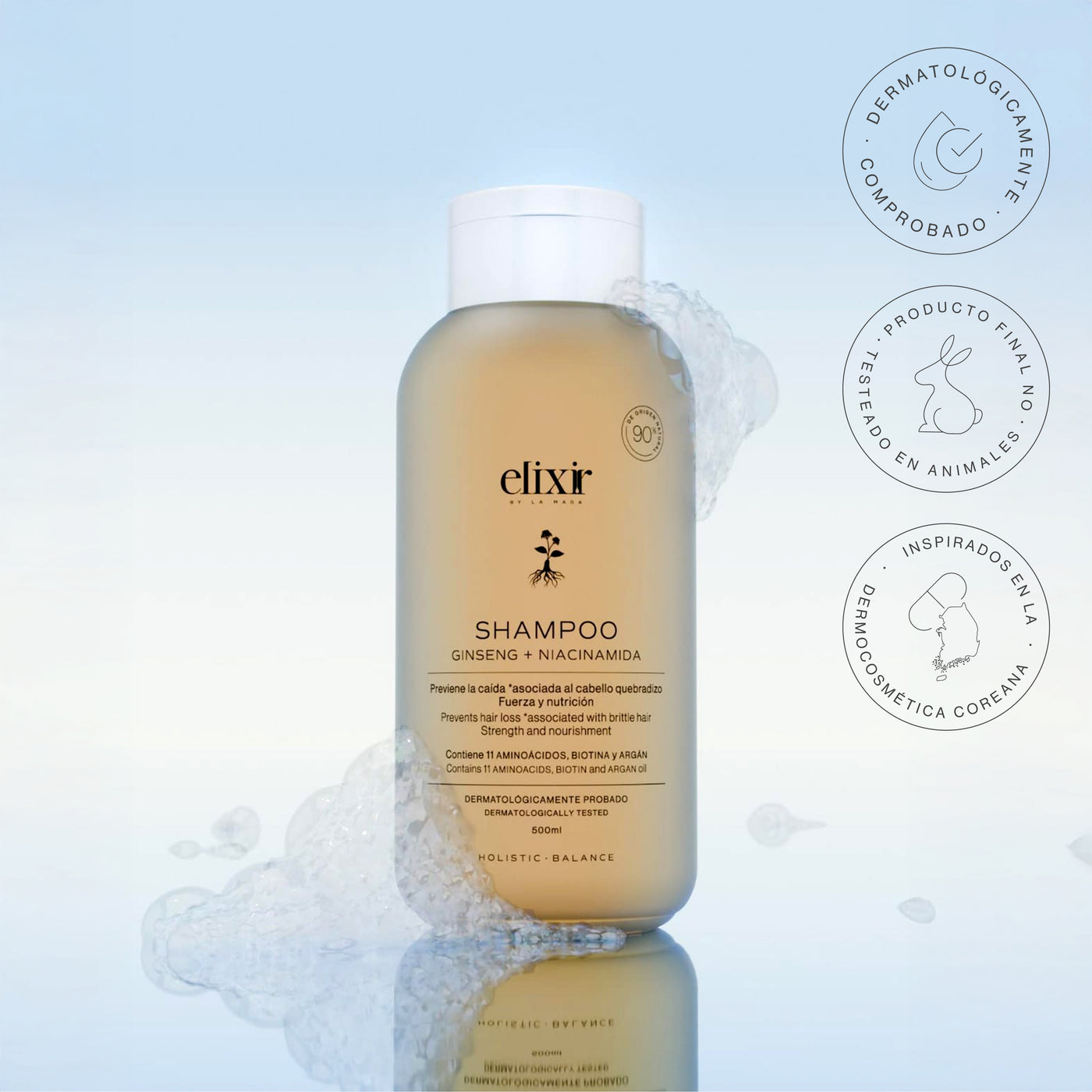 Shampoo Gingseng + Niacinamida